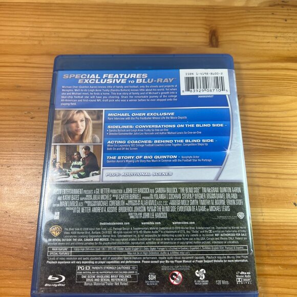 The Blind Side Blu-ray Used Good - $6 - Picture 3 of 3
